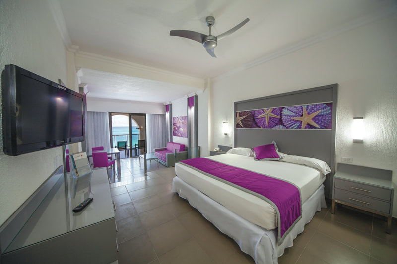 View of the inside of a Junior Suite Oceanview Room
